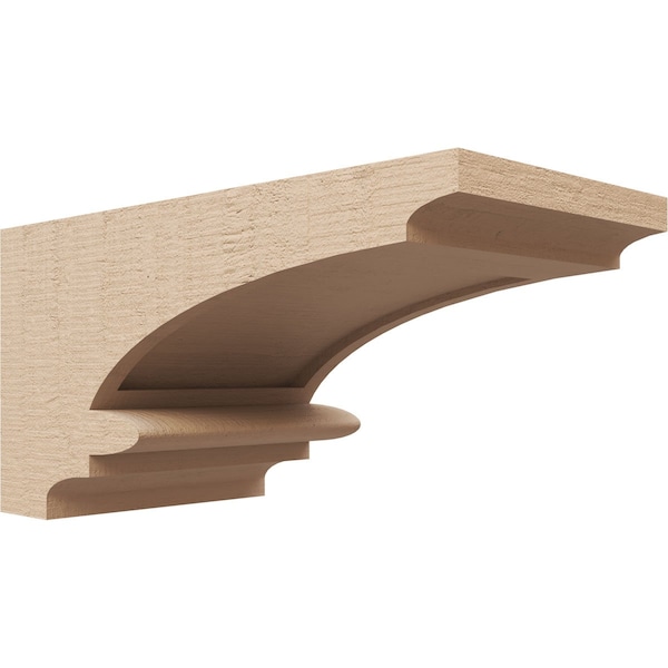 Ekena Millwork 5"W x 10"D x 5"H Wide Diane Rough Cedar Woodgrain TimberThane Corbel, Primed Tan CORUR05X10X05DIARCPR - main